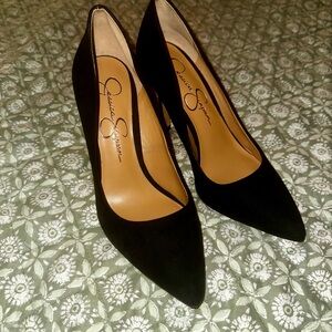 Jessica Simpson Black Suede Heels
